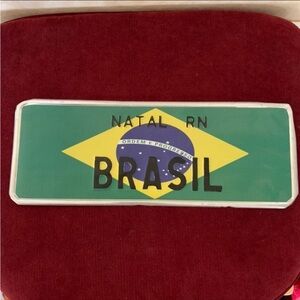Collectible Brazil License Plate
